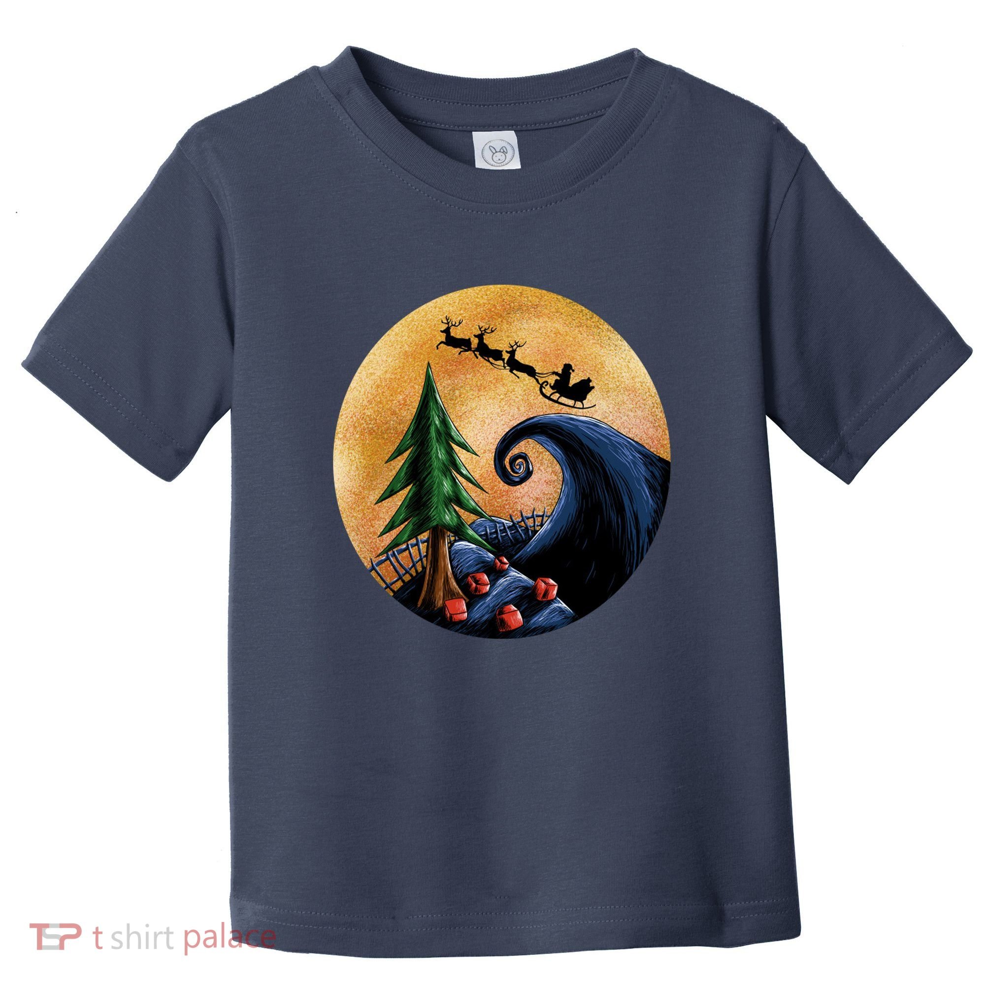 Work Before Christmas Santa's Art Wave Toddler T-Shirt