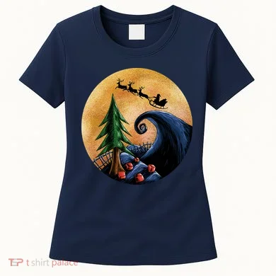 Work Before Christmas Santa's Art Wave Women's T-Shirt