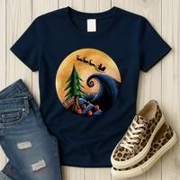 Work Before Christmas Santa's Art Wave Women's T-Shirt thumb 3