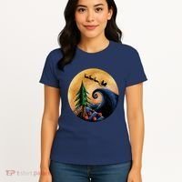 Work Before Christmas Santa's Art Wave Women's T-Shirt thumb 4