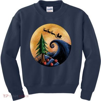 Work Before Christmas Santa's Art Wave Kids Sweatshirt