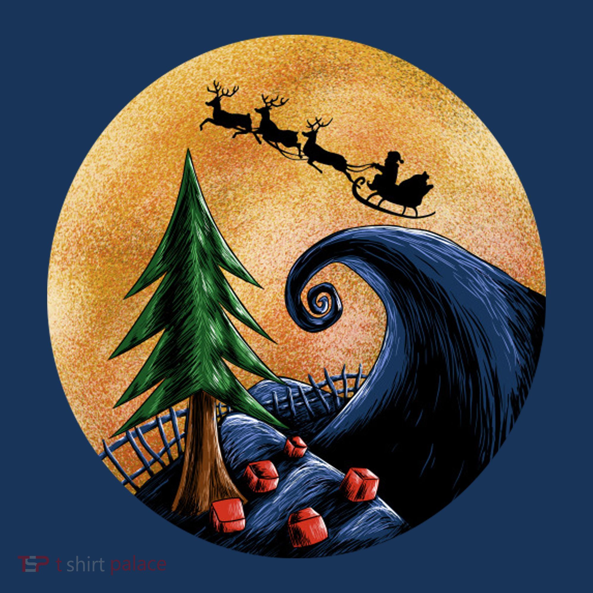 Work Before Christmas Santa's Art Wave Kids Long Sleeve Shirt