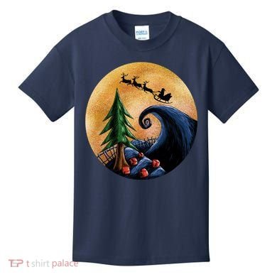 Work Before Christmas Santa's Art Wave Kids T-Shirt