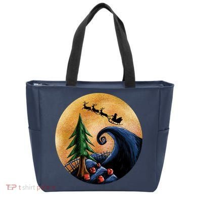 Work Before Christmas Santa's Art Wave Tote Bag