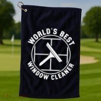 WorldS Best Cool Window Washing Professional Window Cleaner Golf Towel thumb 1