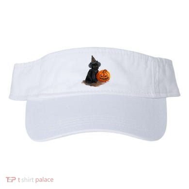 Witch Black Cat Pumpkin Halloween Visor