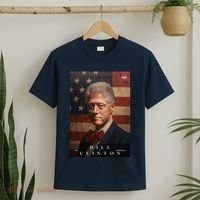 William Bill Clinton 42nd President Of The United States Portrait T-Shirt thumb 2