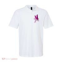 Warrior Breast Cancer Awareness Pink Ribbons Butterfly Polo thumb 0