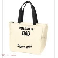 Worlds Best Dad Hands Down Make A Handprint Tote Bag thumb 3