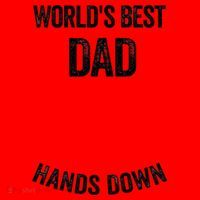 Worlds Best Dad Hands Down Make A Handprint Santa Hat thumb 1