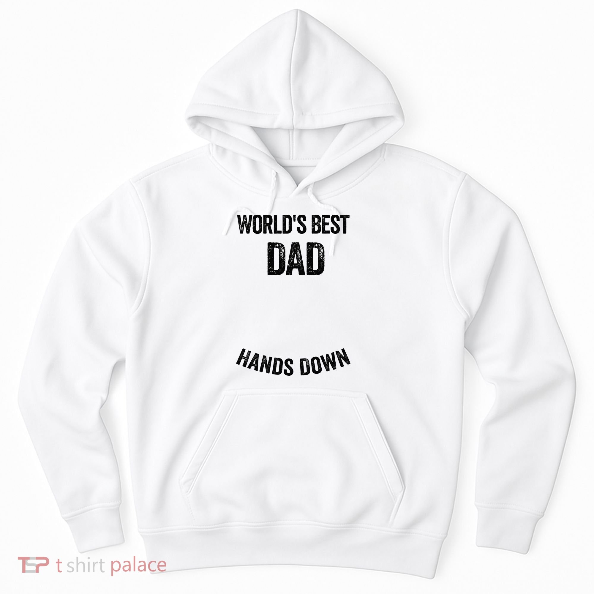 Worlds Best Dad Hands Down Make A Handprint Hoodie