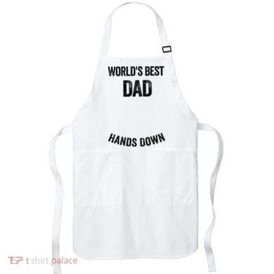 Worlds Best Dad Hands Down Make A Handprint Apron