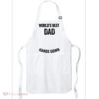 Worlds Best Dad Hands Down Make A Handprint Apron thumb 0