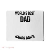 Worlds Best Dad Hands Down Make A Handprint Mousepad thumb 0