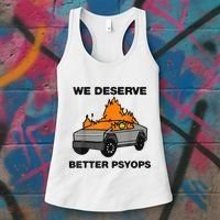 We Better Deserve Better Psyops Funny Women's Tank Top thumb 3