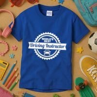 Worlds Best Driving Instructor Kids T-Shirt thumb 3