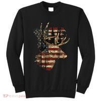 Whitetail Buck Deer Hunting Usa American Flag Sweatshirt thumb 0