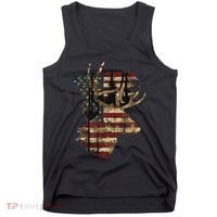 Whitetail Buck Deer Hunting Usa American Flag Tank Top thumb 0