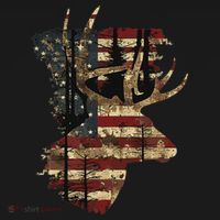 Whitetail Buck Deer Hunting Usa American Flag Visor thumb 3