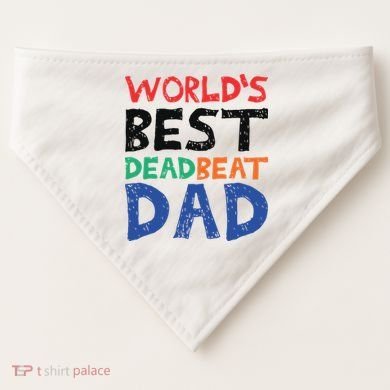 World’s Best Dead Beat Dad USA-Made Doggie Bandana