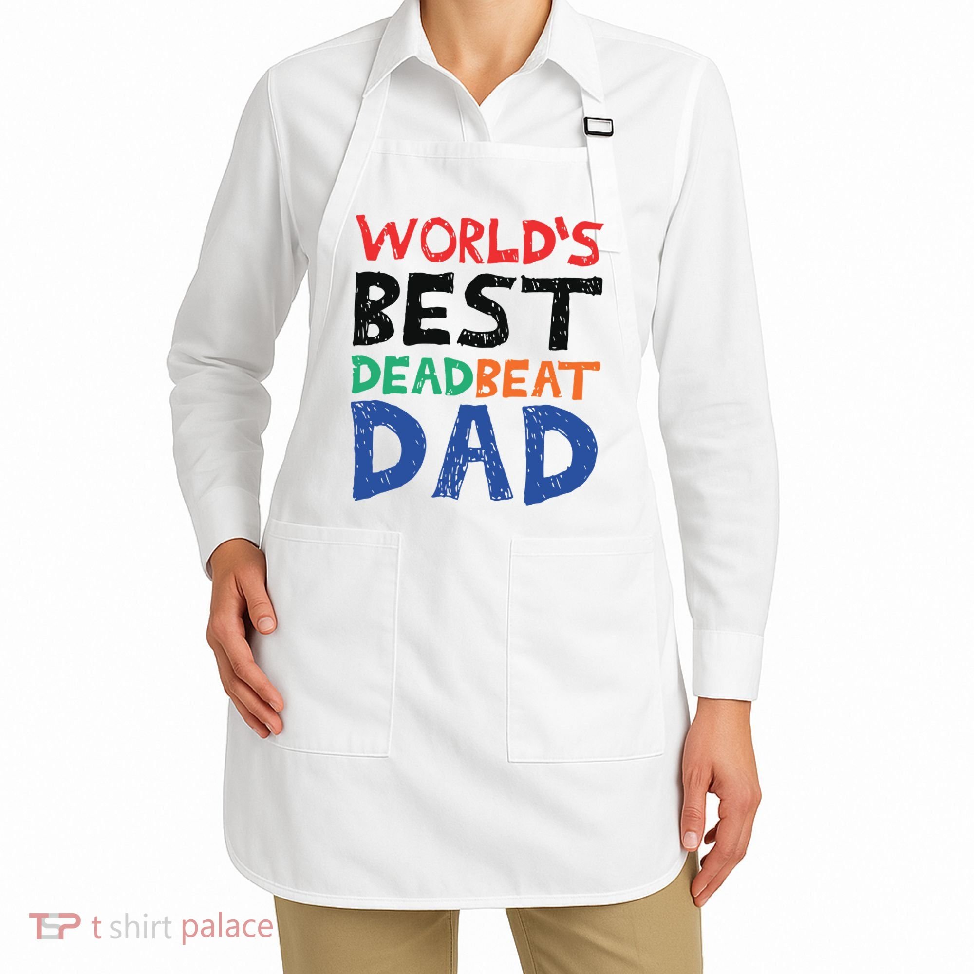 World’s Best Dead Beat Dad Apron