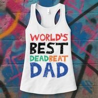 World’s Best Dead Beat Dad Women's Tank Top thumb 3