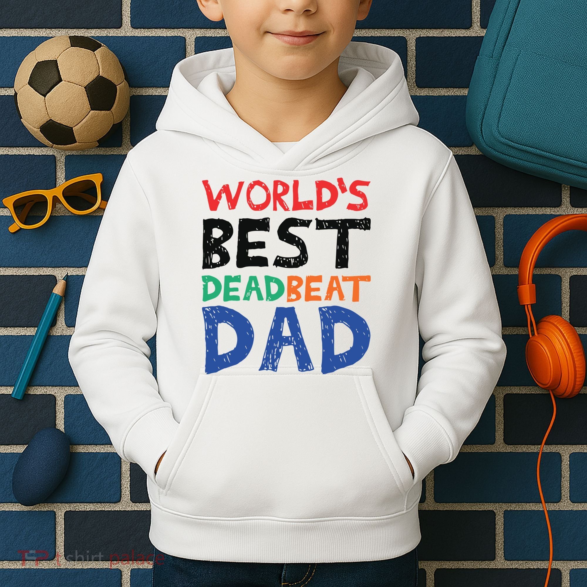 World’s Best Dead Beat Dad Kids Hoodie