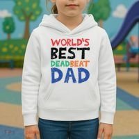 World’s Best Dead Beat Dad Kids Hoodie thumb 3
