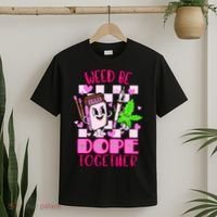 Weed Be Dope Together Valentines Day 420 Marijuana T-Shirt thumb 2