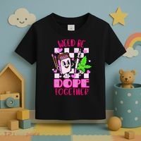 Weed Be Dope Together Valentines Day 420 Marijuana Toddler T-Shirt thumb 3