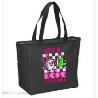 Weed Be Dope Together Valentines Day 420 Marijuana Tote Bag thumb 2