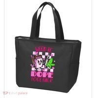 Weed Be Dope Together Valentines Day 420 Marijuana Tote Bag thumb 3