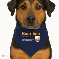 Whiskey Bourbon Definition Shirts Magic Brown Water Kentucky USA-Made Doggie Bandana thumb 1