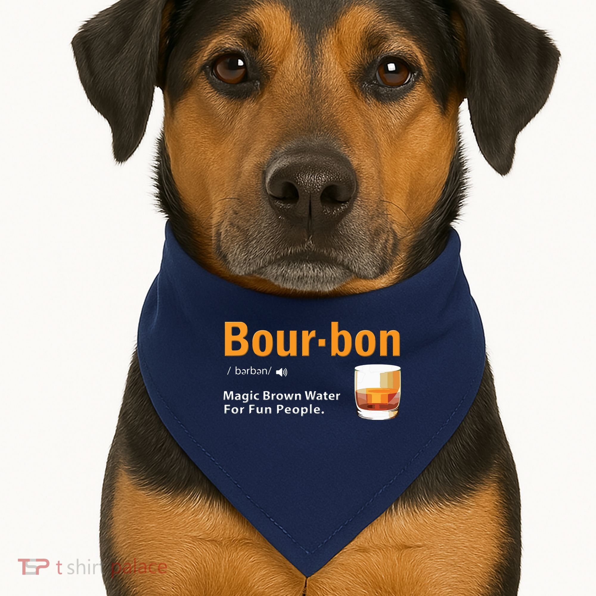 Whiskey Bourbon Definition Shirts Magic Brown Water Kentucky USA-Made Doggie Bandana