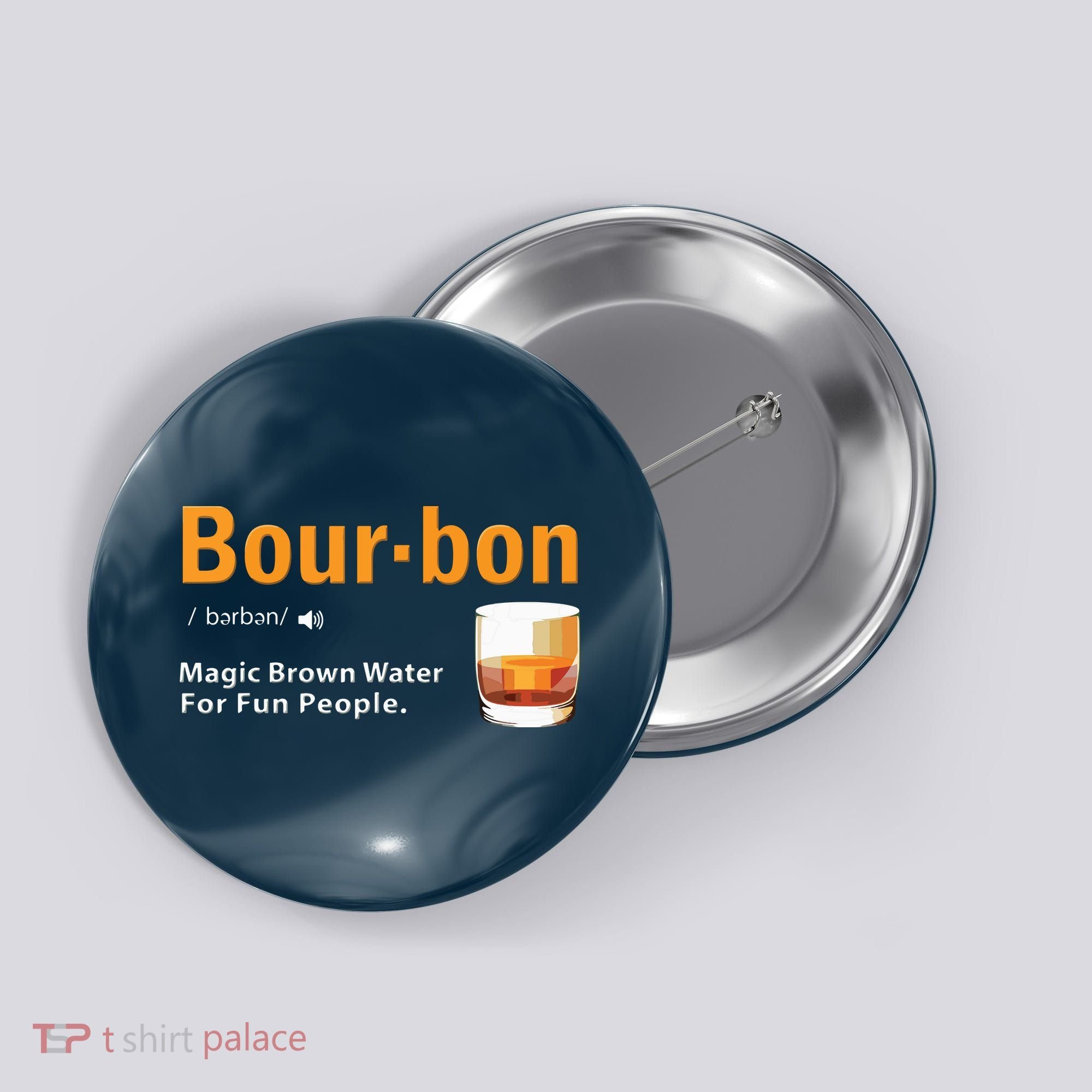 Whiskey Bourbon Definition Shirts Magic Brown Water Kentucky Button