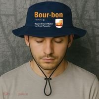 Whiskey Bourbon Definition Shirts Magic Brown Water Kentucky Bucket Hat thumb 2