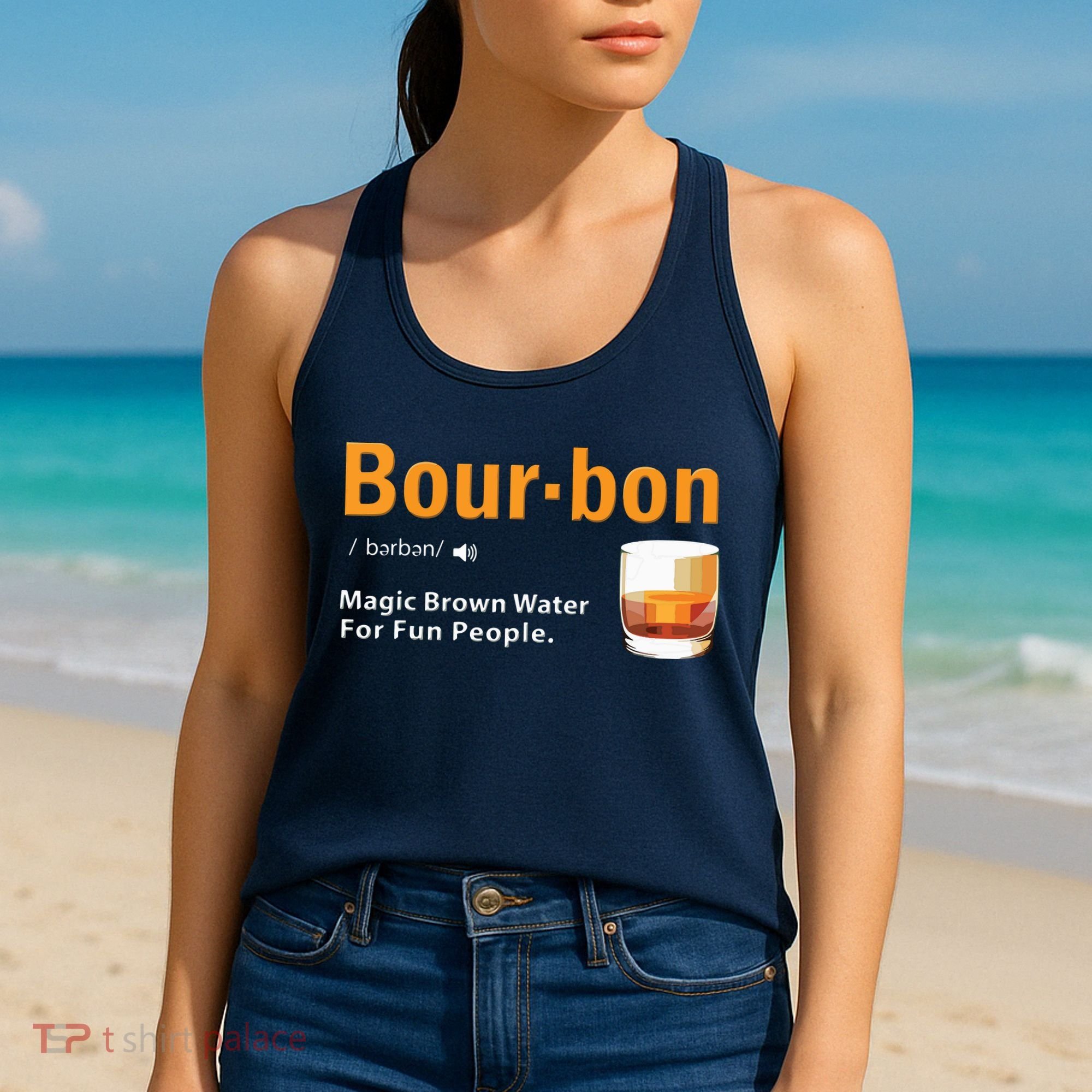 Whiskey Bourbon Definition Shirts Magic Brown Water Kentucky Women's Tank Top