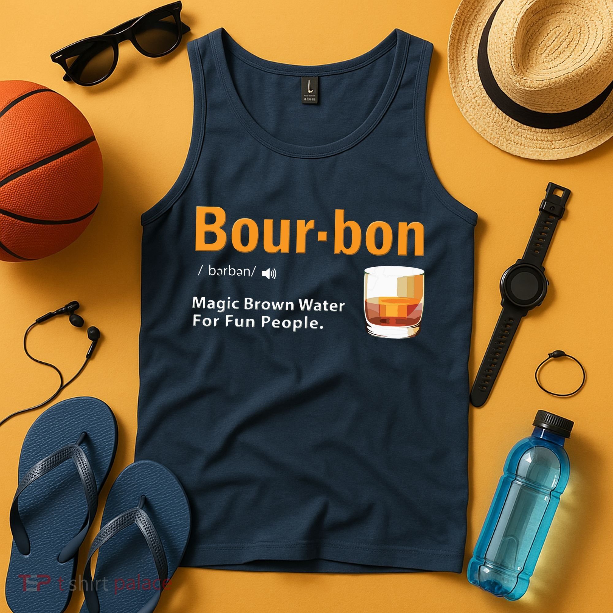 Whiskey Bourbon Definition Shirts Magic Brown Water Kentucky Tank Top