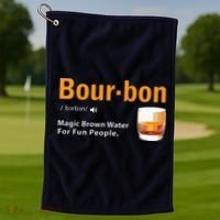 Whiskey Bourbon Definition Shirts Magic Brown Water Kentucky Golf Towel thumb 1