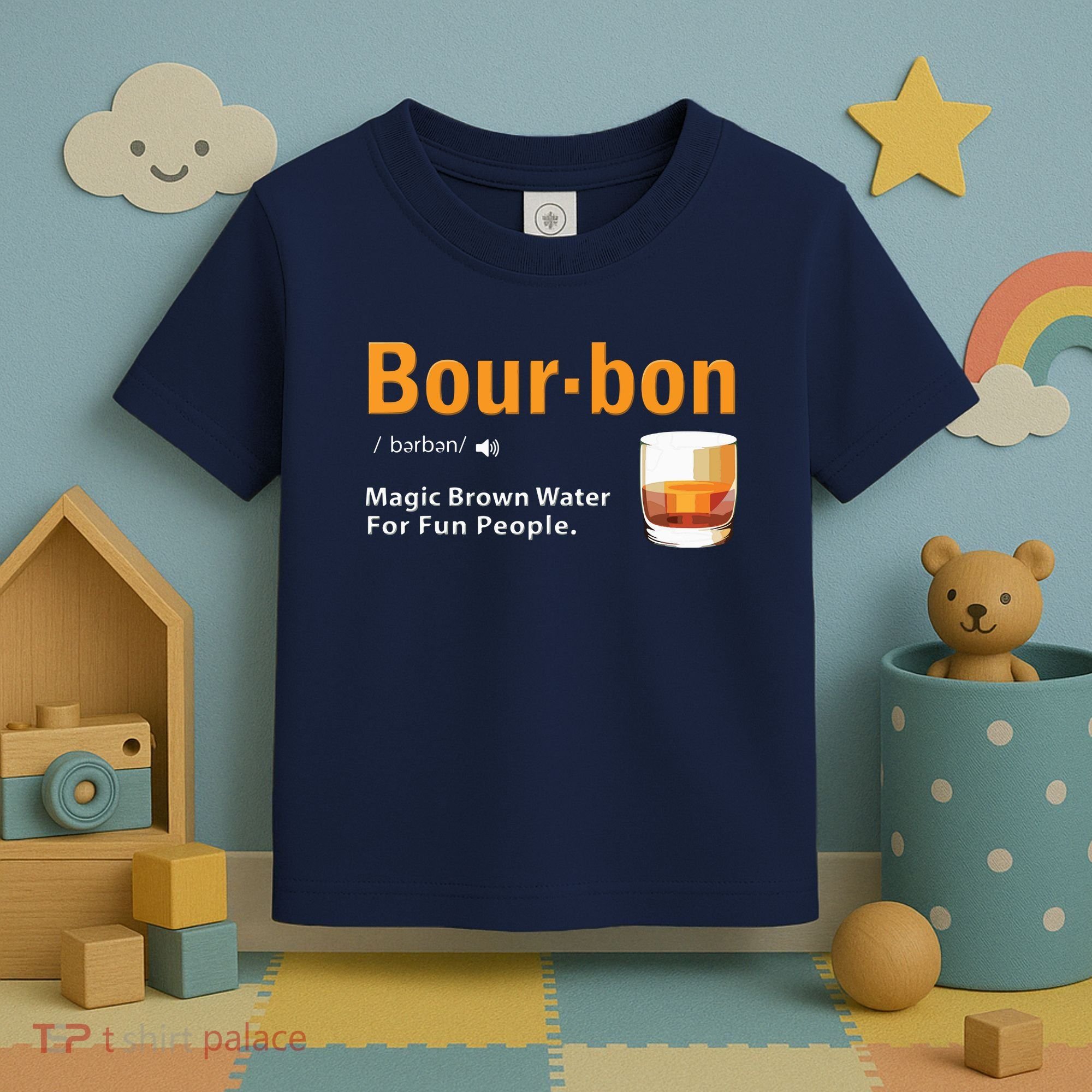 Whiskey Bourbon Definition Shirts Magic Brown Water Kentucky Toddler T-Shirt