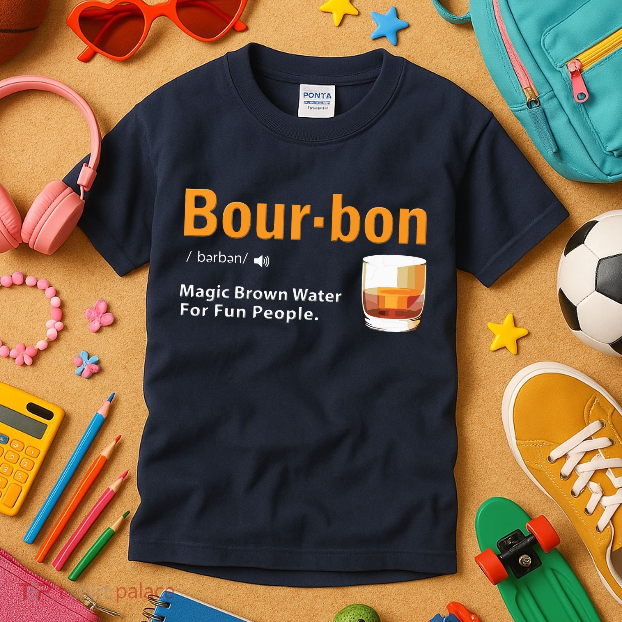 Whiskey Bourbon Definition Shirts Magic Brown Water Kentucky Kids T-Shirt