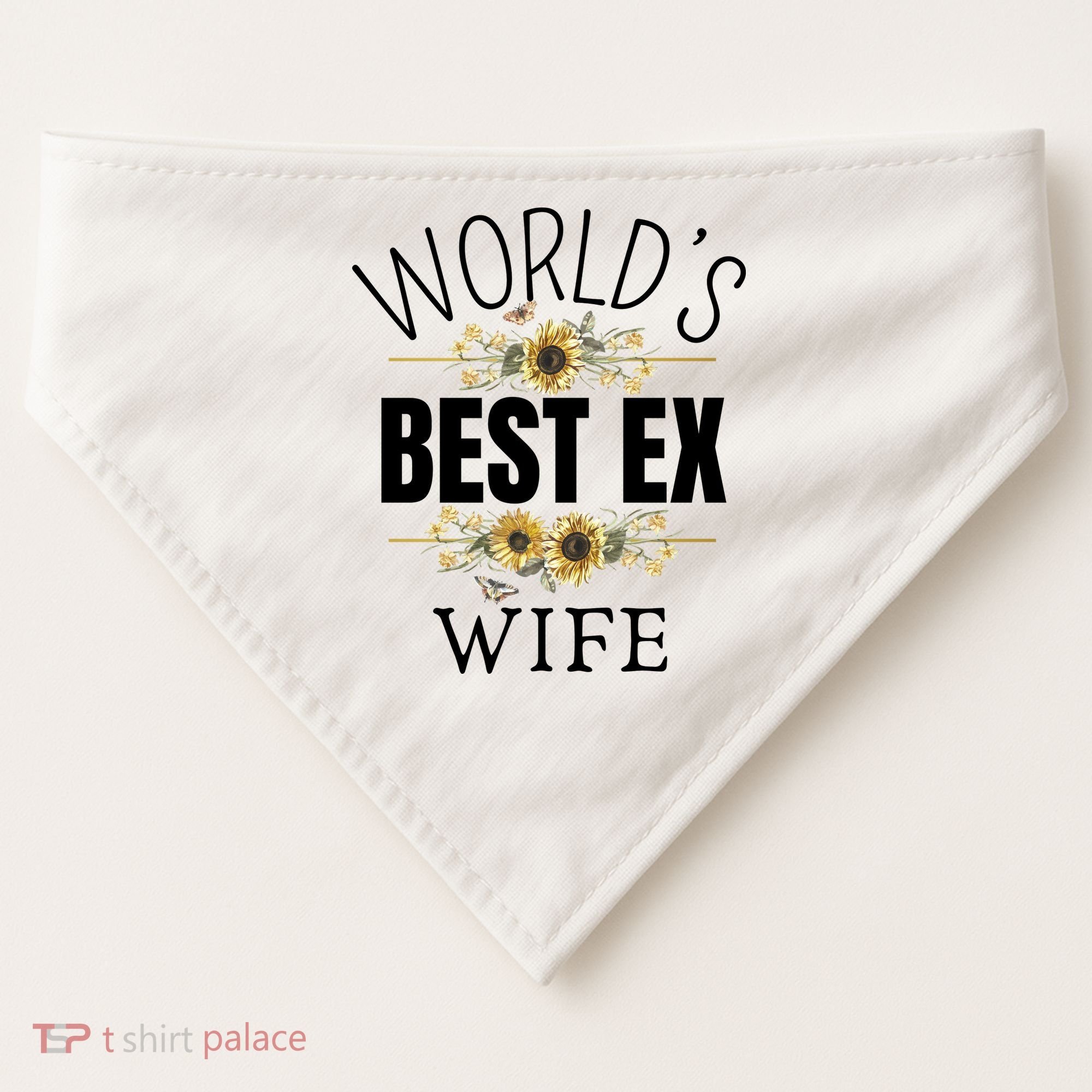WorldS Best Ex Wife Sarcastic Divorcee Sayings USA-Made Doggie Bandana