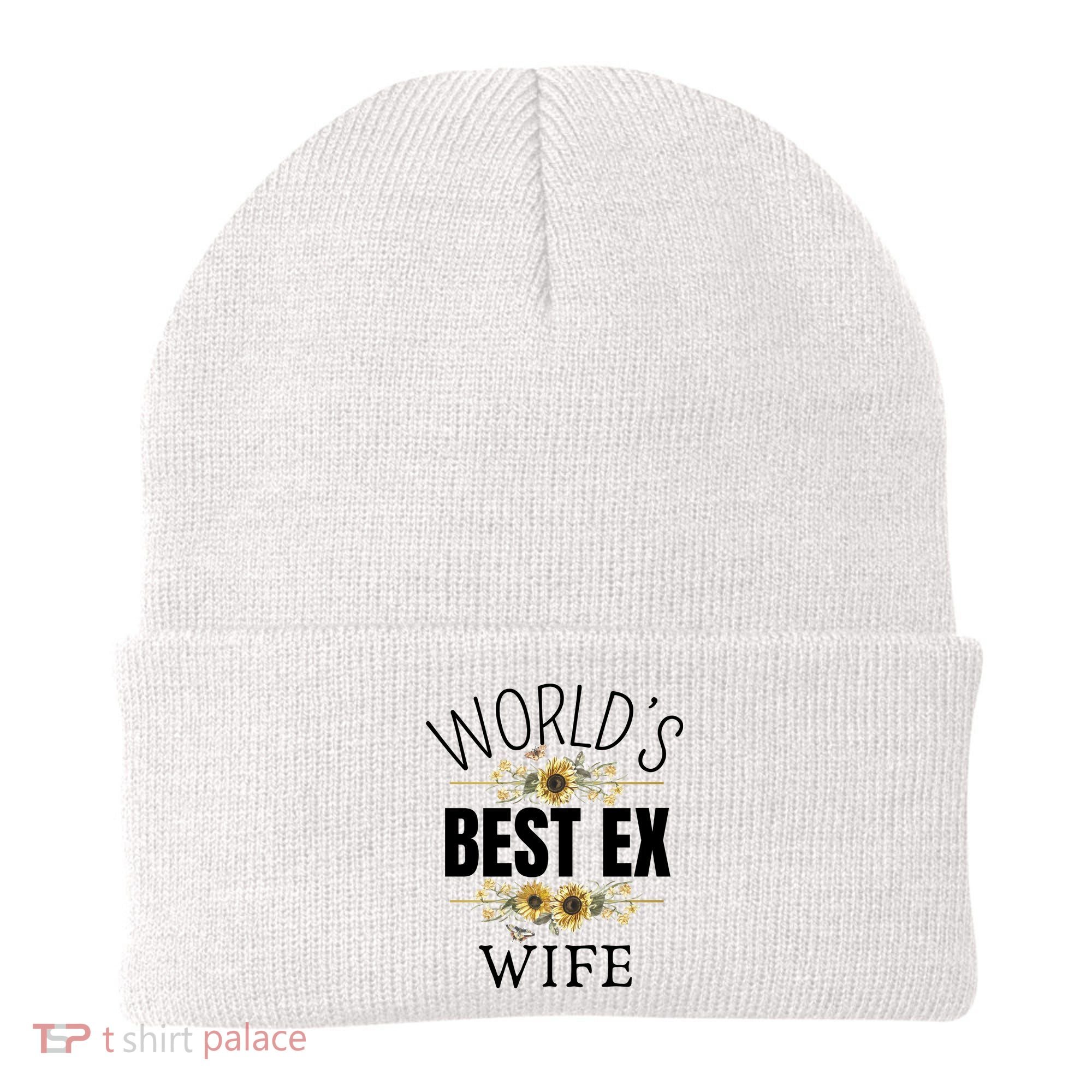 WorldS Best Ex Wife Sarcastic Divorcee Sayings Beanie