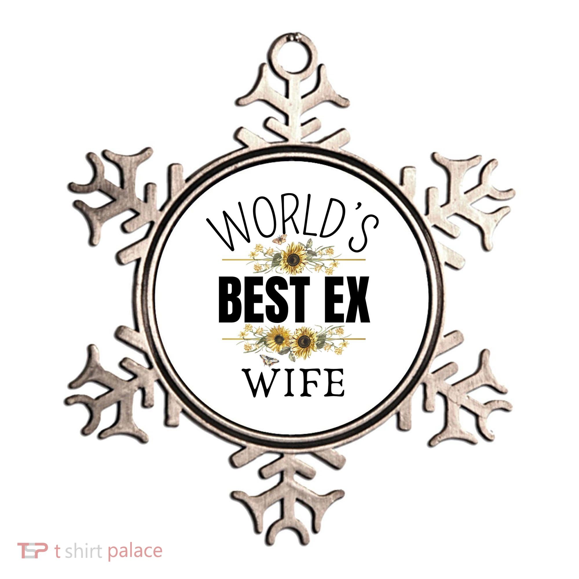 WorldS Best Ex Wife Sarcastic Divorcee Sayings Ornament