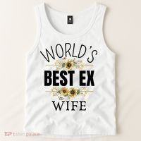 WorldS Best Ex Wife Sarcastic Divorcee Sayings Tank Top thumb 2