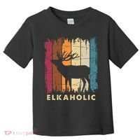 Wildlife Buck Elk Hunting Hunter Deer Silhouette Elkaholic Toddler T-Shirt thumb 0