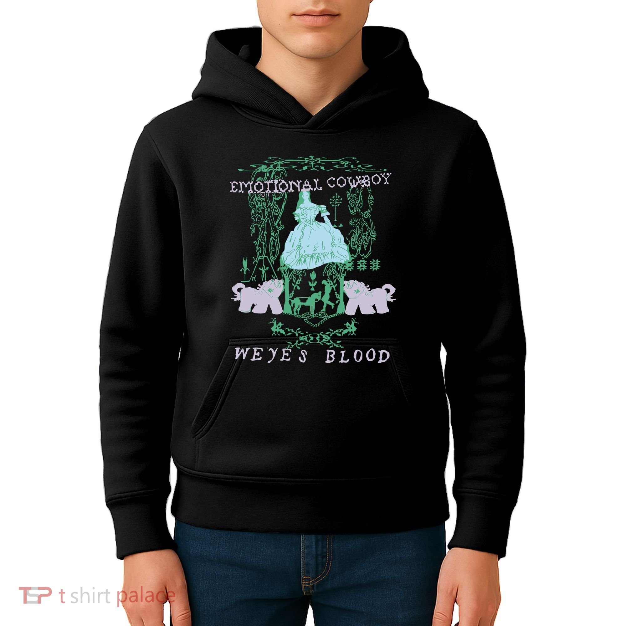 Weyes Blood Emotional Cowboy Weyes Blood Kids Hoodie