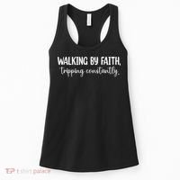 Walking By Faith Tripping Constantly Women's Tank Top thumb 0