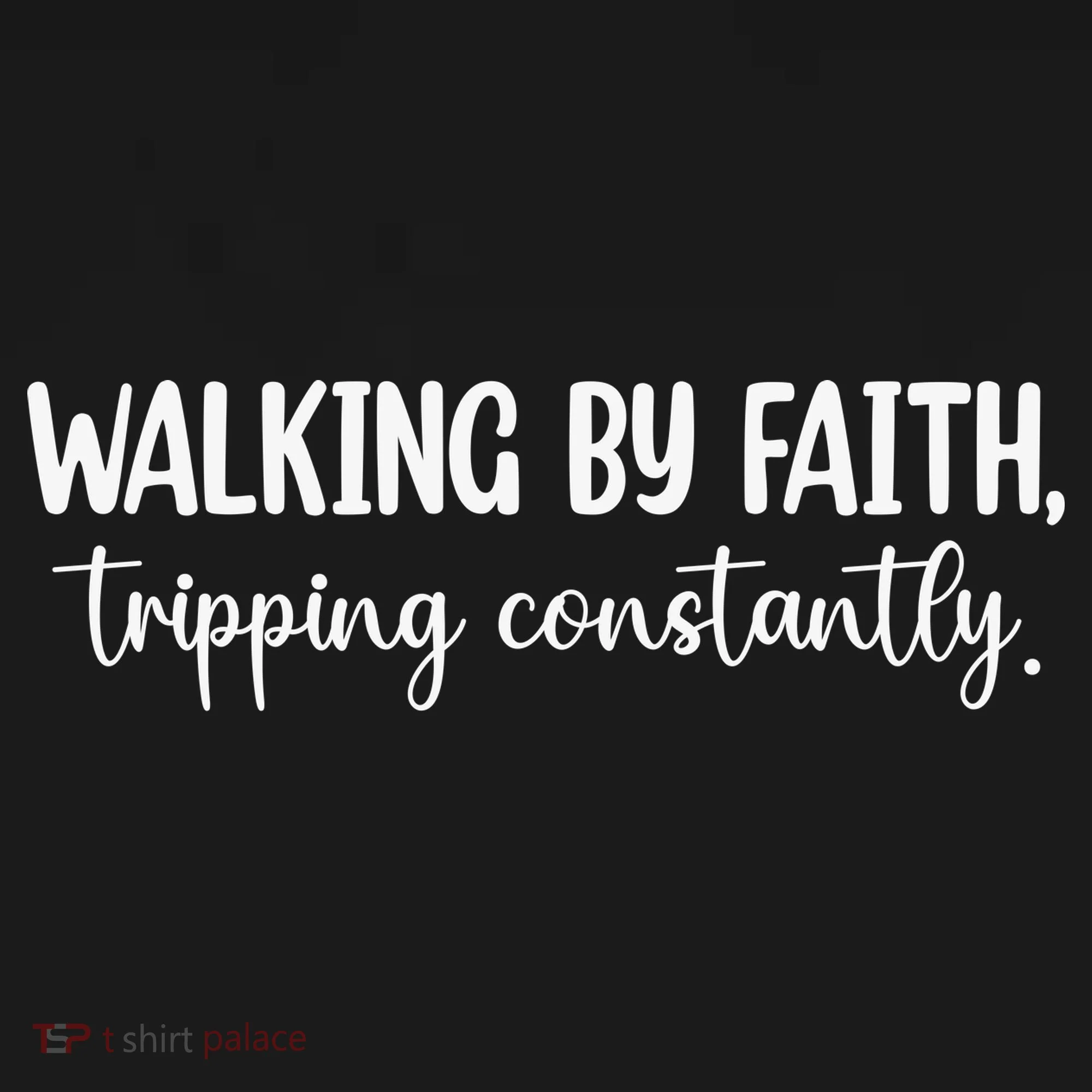 Walking By Faith Tripping Constantly Kids Sweatshirt
