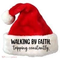 Walking By Faith Tripping Constantly Santa Hat thumb 0